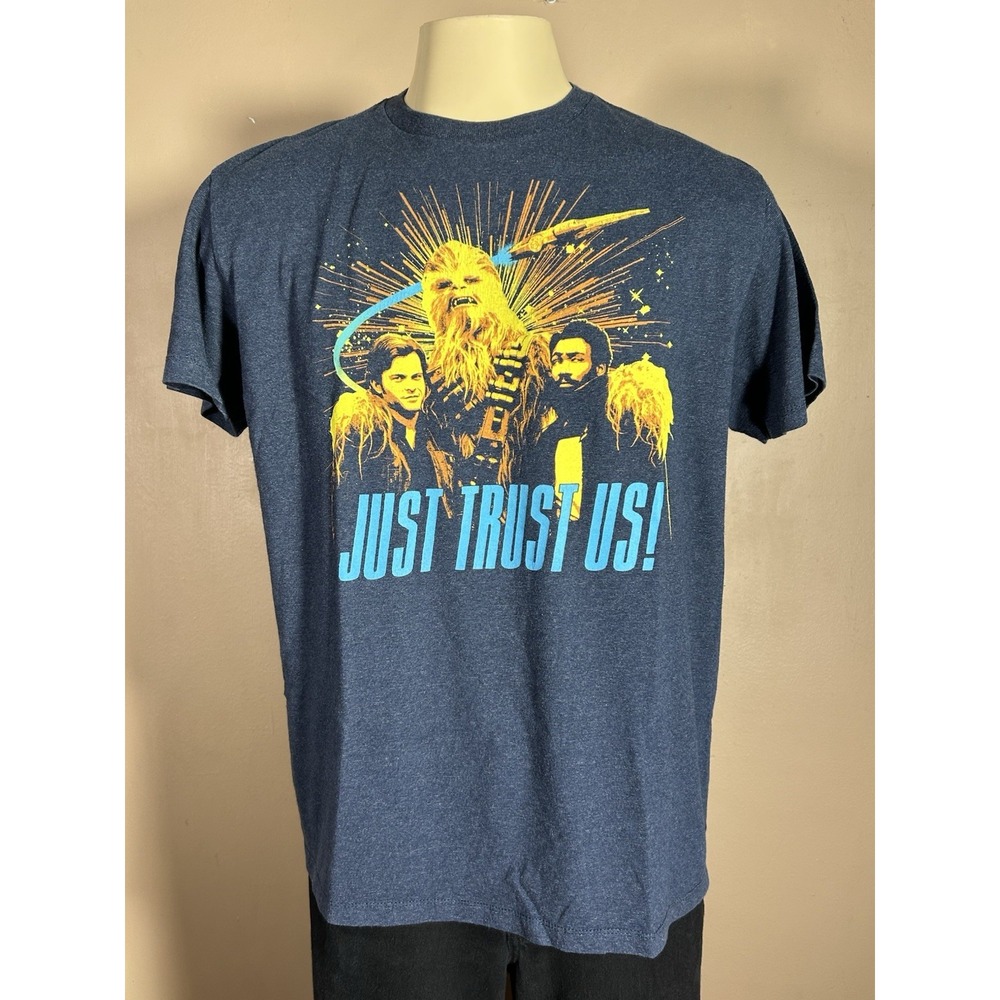 Star Wars Men's T-Shirt‎ Navy Blue Large Cotton Graphic Print